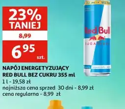 Auchan Napój energetyzujący Red Bull bez cukru oferta