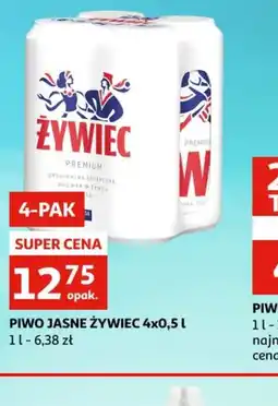 Auchan Piwo jasne Zywiec oferta