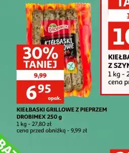 Auchan Kiełbaski grillowe z pieprzem Drobimex oferta