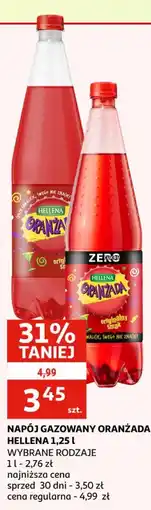 Auchan Napój gazowany oranżada Hellena oferta