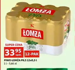 Auchan Piwo Lomża Pils oferta