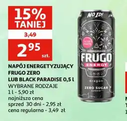 Auchan Napój energetyzujący Frugo Zero lub Black Paradise oferta