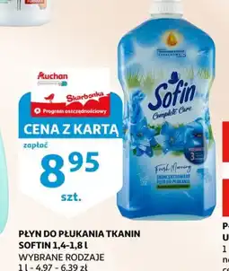 Auchan Płyn do płukania tkanin Sofin oferta