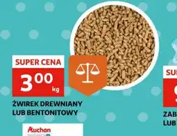 Auchan Zwirek drewniany lub bentonitowy oferta