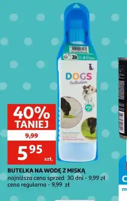 Auchan Butelka na wodę z miską oferta
