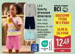ALDI L & D Szorty dresowe dziecięce oferta