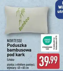 ALDI NOVITESSE Poduszka bambusowa pod kark oferta