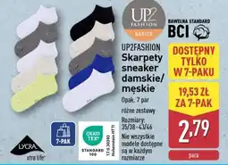 ALDI UP2FASHION Skarpety sneaker damskie/męskie oferta