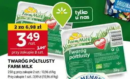 Stokrotka Market Twaróg półtłusty Farm Milk oferta