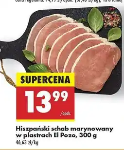 Biedronka Hiszpański schab marynowany w plastrach El Pozo 300 g oferta