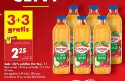 Biedronka Sok 100% jabłko Hortex, 1 l oferta