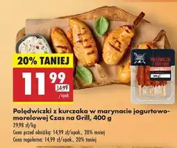 Biedronka Polędwiczki z kurczaka w marynacie jogurtowo morelowej Czas na Grill 400 g oferta