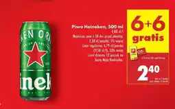 Biedronka Piwo Heineken 500 ml oferta