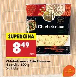 Biedronka Chlebek naan Asia Flavours, 4 sztuki, 320 g oferta