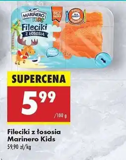 Biedronka Fileciki z łososia Marinero Kids oferta