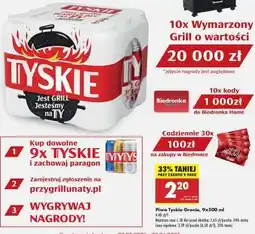 Biedronka Piwo Tyskie Gronie, 9x500 ml oferta