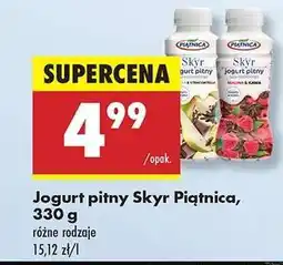Biedronka Jogurt pitny Skyr Piątnica, 330 g oferta