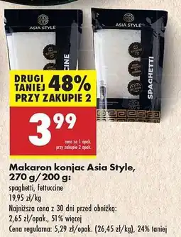 Biedronka Makaron konjac Asia Style, 270 g/200 g oferta