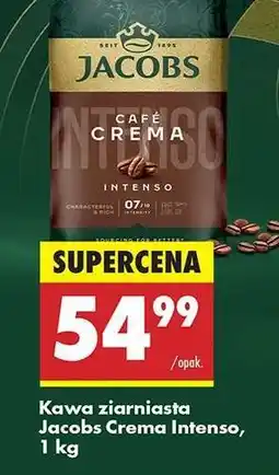 Biedronka Kawa ziarnista Jacobs Crema Intenso, 1 kg oferta