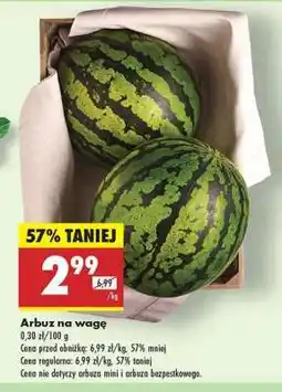 Biedronka Arbuz na wagę oferta
