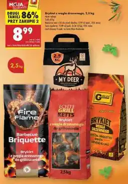 Biedronka Brykiet z węgla drzewnego, 2,5 kg oferta