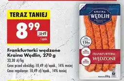 Biedronka Frankfurterki wędzone Kraina Wędlin , 270 g oferta