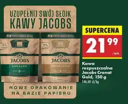 Biedronka Kawa rozpuszczalna Jacobs Cronat Gold, 150 g oferta