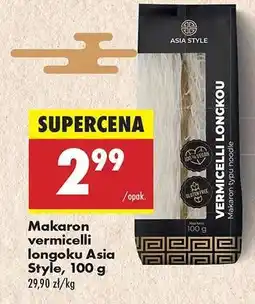 Biedronka Makaron vermicelli longoku Asia Style, 100 g oferta