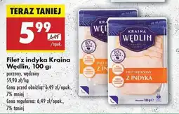Biedronka Filet z indyka Kraina Wędlin , 100 g oferta