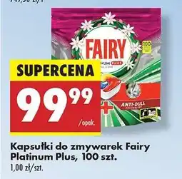 Biedronka Kapsułki do zmywarek Fairy Platinum Plus, 100 szt oferta