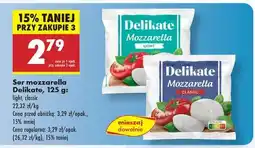 Biedronka Ser Mozzarella Delikate 125 g oferta