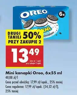 Biedronka Mini kanapki Oreo, 6x55 ml oferta