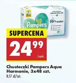 Biedronka Chusteczki Pampers Aqua Harmonie, 3x48 szt oferta