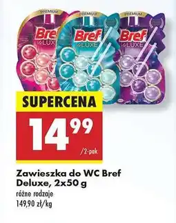 Biedronka Zawieszka do WC Bref Deluxe, 2x50 g oferta