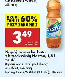 Biedronka Napój czarna herbata z brzoskwinią Nestea, 1,5 l oferta