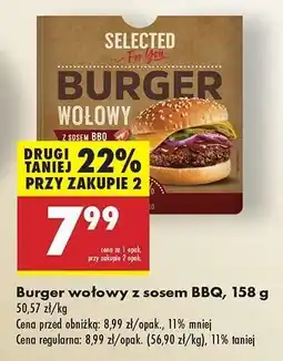 Biedronka Burger wołowy z sosem BBQ, 158 g oferta