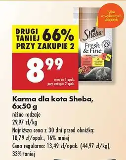 Biedronka Karma dla kota Sheba, 6x50 g oferta