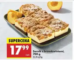 Biedronka Sernik z brzoskwiniami, 700 g oferta