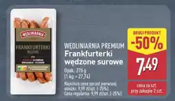 ALDI WĘDLINIARNIA PREMIUM Frankfurterki wędzone surowe oferta