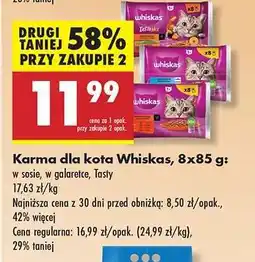 Biedronka Karma dla kota Whiskas, 8x85 g oferta