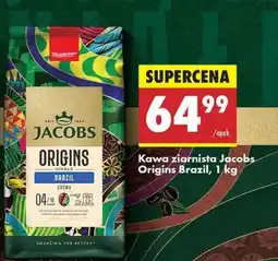 Biedronka Kawa ziarnista Jacobs Origins Brazil, 1 kg oferta