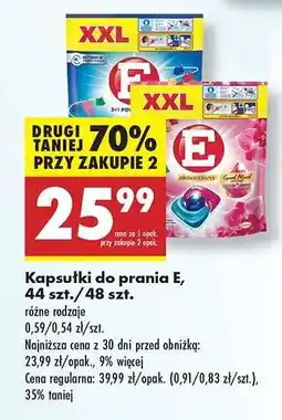 Biedronka Kapsułki do prania E, 44 szt./48 szt oferta