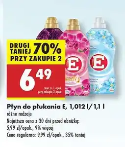 Biedronka Płyn do płukania E, 1,012 l/1,1 l oferta