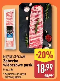 ALDI Mięsne Specjały Żeberka wieprzowe paski oferta