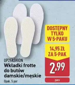 ALDI UP2FASHION Wkładki frotte do butów damskie/męskie oferta
