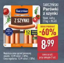 ALDI TARCZYŃSKI Parówki z szynki oferta