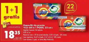Biedronka Kapsułki do prania Vizir All in 1 PODS oferta