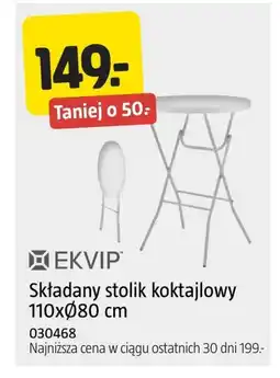 Jula Stolik składany Ekvip oferta