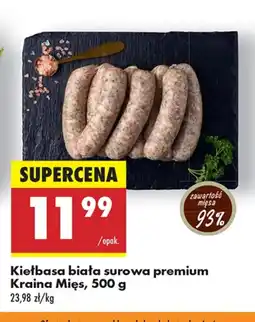 Biedronka Kiełbasa biała Kraina Mięs oferta