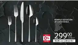 Selgros Zestaw sztućców Scala oferta